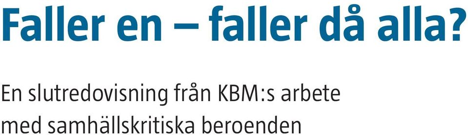 slutredovisning från