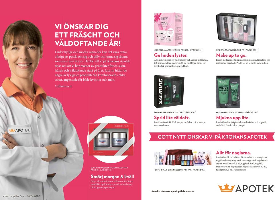 Just nu hittar du några av lyxigaste produkterna kombinerade i olika askar, anpassade för både kvinnor och män. Välkommen! VICHY IDÉALIA PRESENTASK. PRIS 279:- (VÄRDE 395:-) Ge huden lyster.