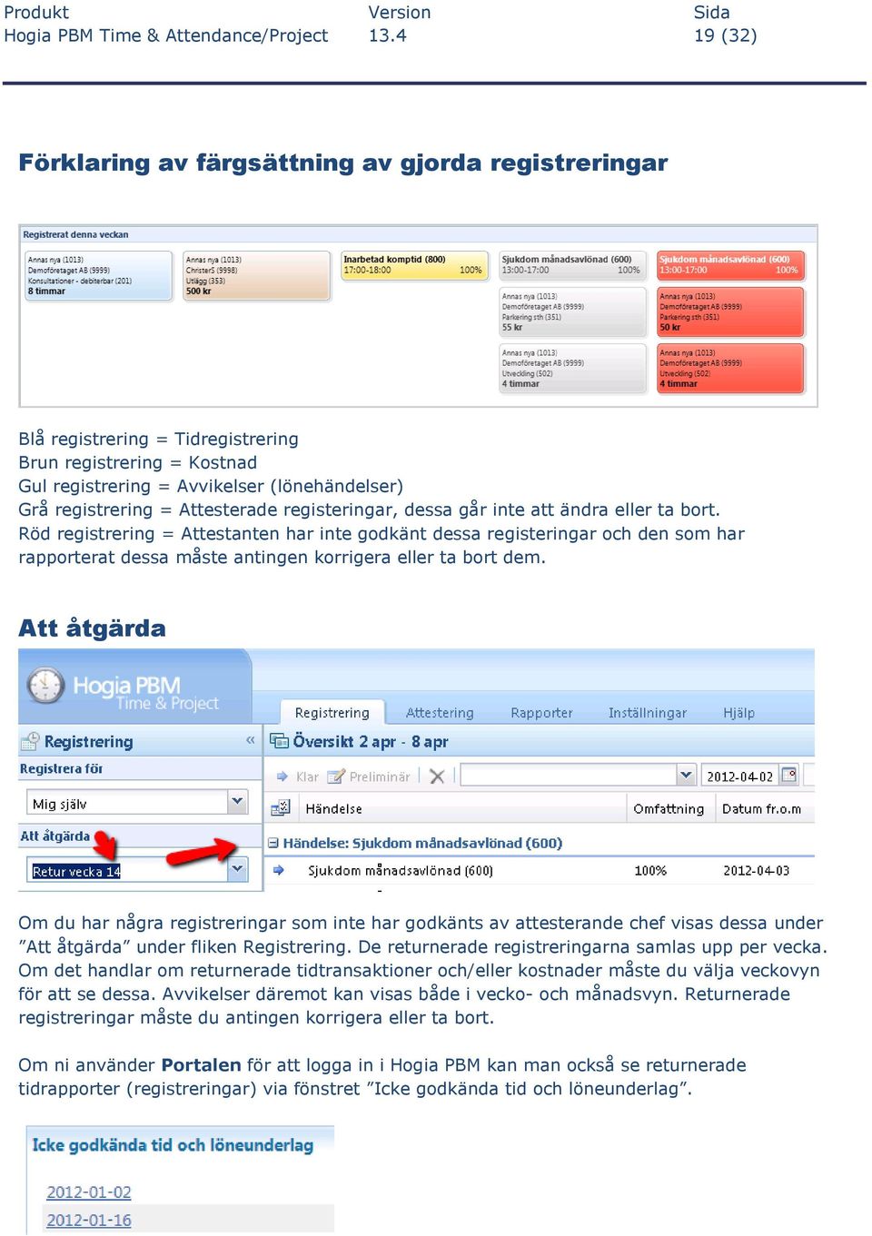 Attesterade registeringar, dessa går inte att ändra eller ta bort.