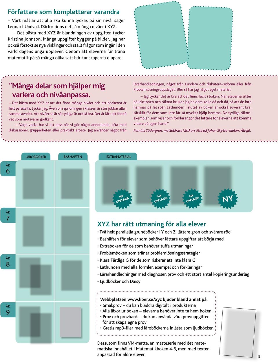 Jag har också försökt se nya vinklingar och ställt frågor som ingår i den värld dagens unga upplever. Genom att eleverna får träna matematik på så många olika sätt blir kunskaperna djupare.