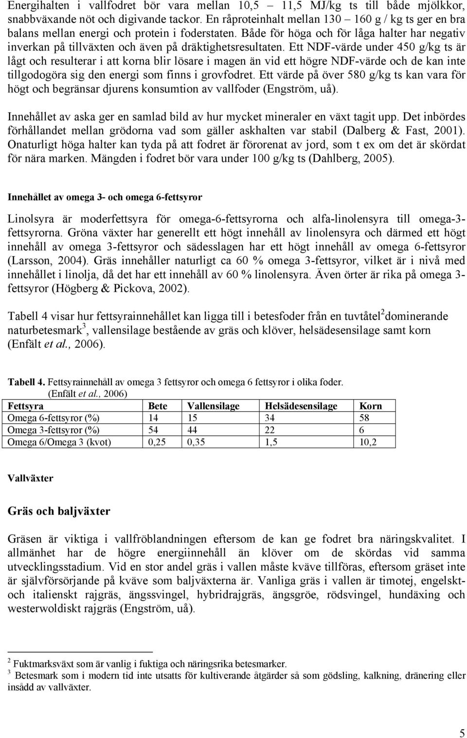 Både för höga och för låga halter har negativ inverkan på tillväxten och även på dräktighetsresultaten.