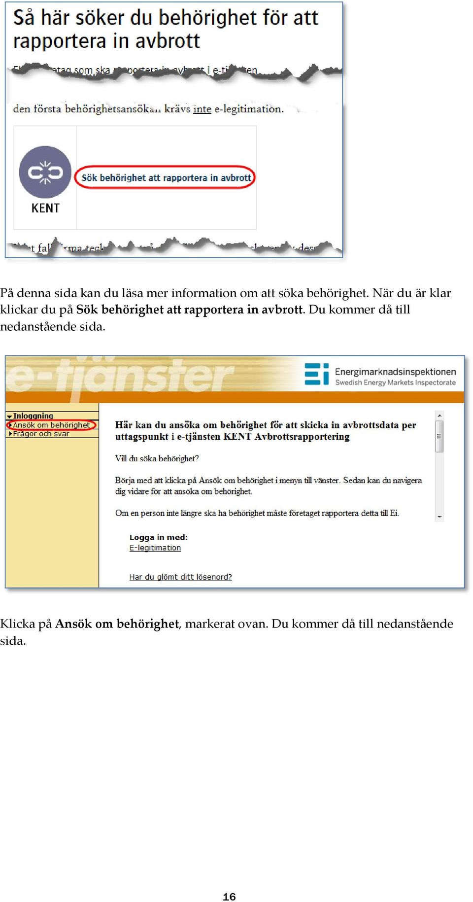 avbrott. Du kommer då till nedanstående sida.