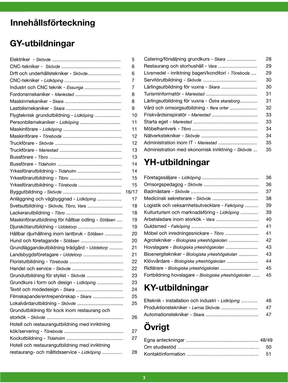 .. 11 Maskinförare - Lidköping... 11 Maskinförare - Töreboda... 12 Truckförare - Skövde... 12 Truckförare - Mariestad... 13 Bussförare - Tibro... 13 Bussförare - Tidaholm.