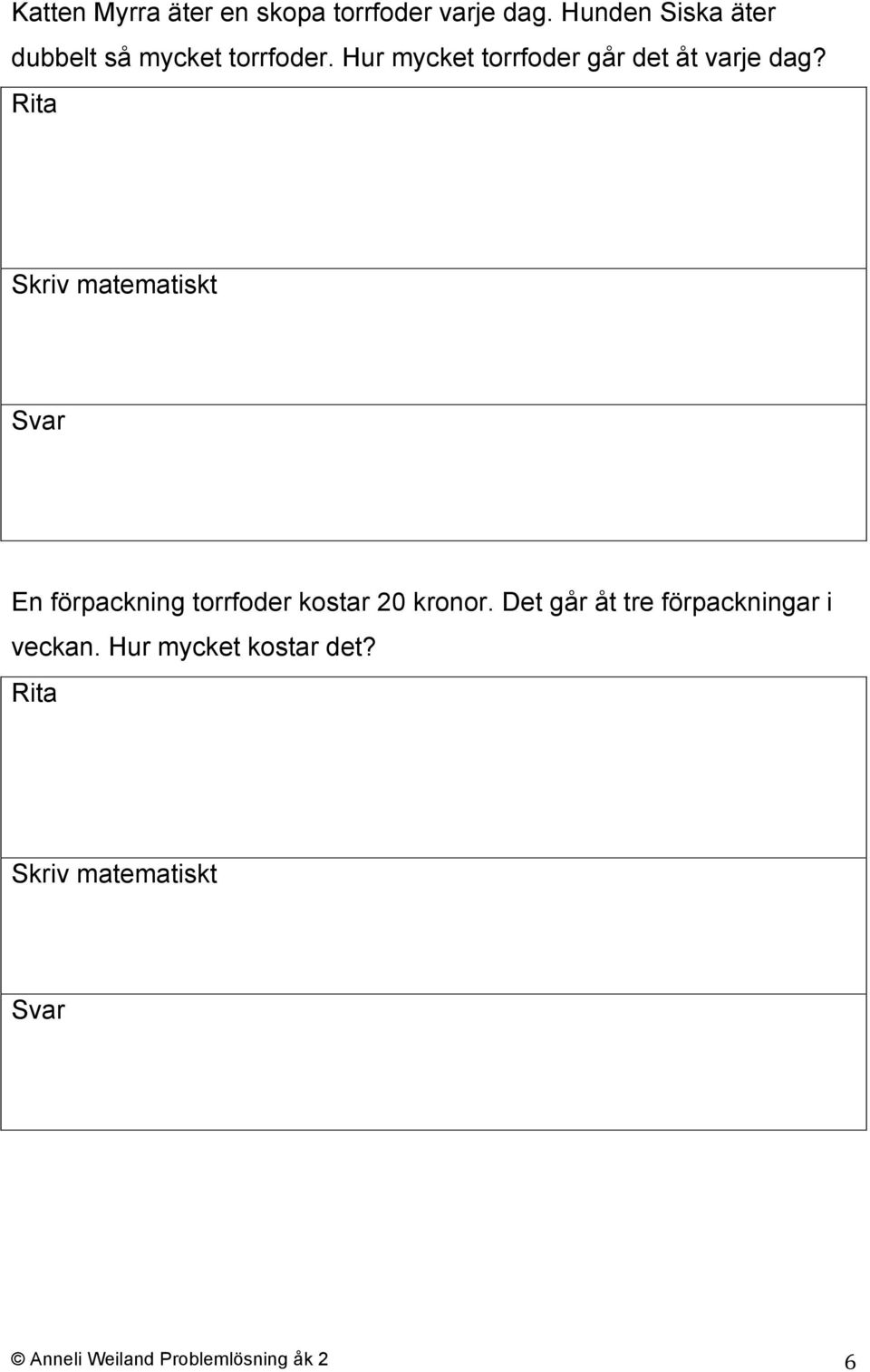 Hur mycket torrfoder går det åt varje dag?