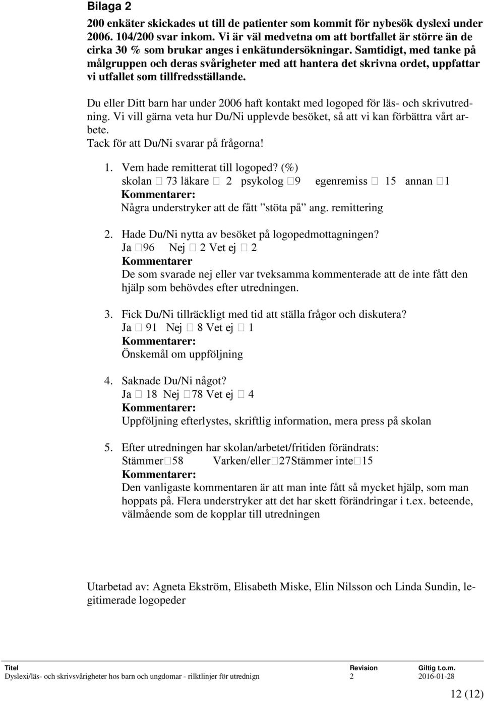 Samtidigt, med tanke på målgruppen och deras svårigheter med att hantera det skrivna ordet, uppfattar vi utfallet som tillfredsställande.