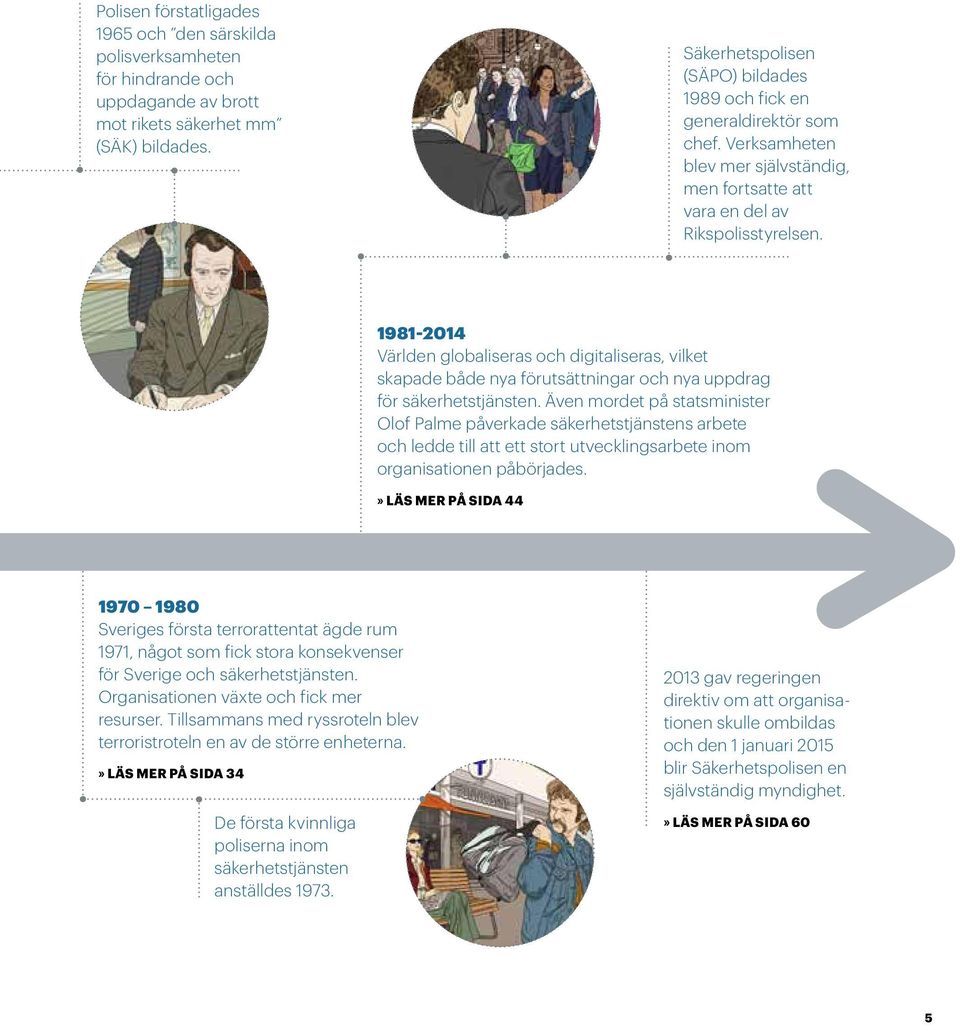 1981-2014 Världen globaliseras och digitaliseras, vilket skapade både nya förutsättningar och nya uppdrag för säkerhetstjänsten.