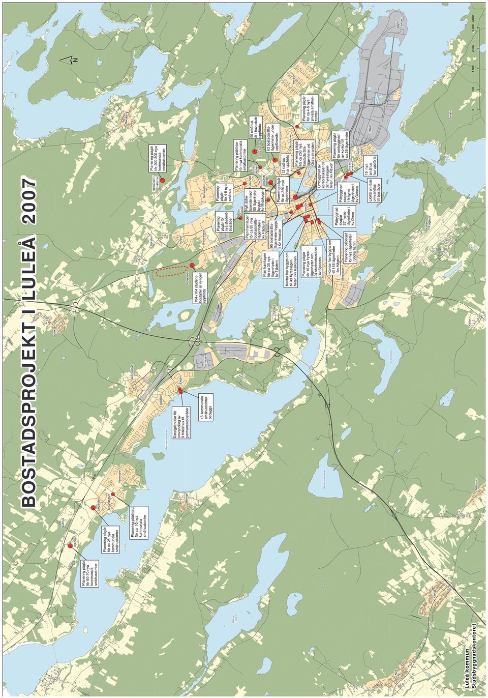 kommunala småhustomter bebyggs Detaljplan klar för omvandling av 9 fritidshus till permanentbostäder Gammelstadsfjärden E4 Stadsön Ektjärn Kvarnträsket Gäddvik Storheden Gammelstad Rutvik Kallax