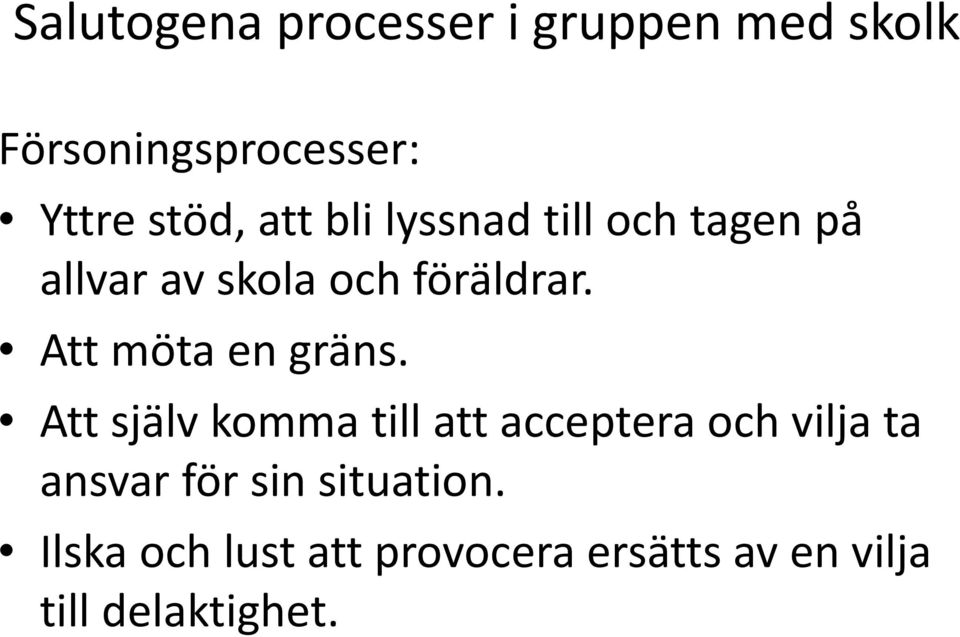 Att möta en gräns.