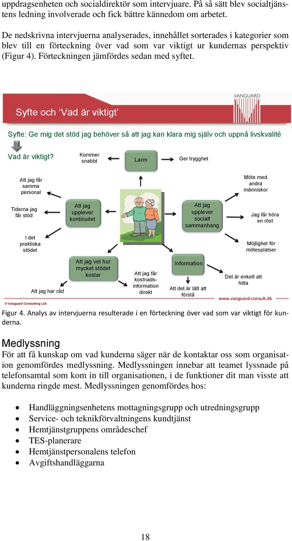 Förteckningen jämfördes sedan med syftet. Syfte och Vad är viktigt Syfte: Ge mig det stöd jag behöver så att jag kan klara mig själv och uppnå livskvalité Vad är viktigt?