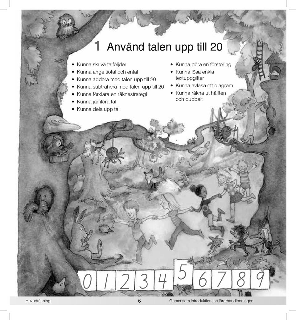 Kunna dela upp tal Kunna göra en förstoring Kunna lösa enkla textuppgifter Kunna avläsa ett diagram