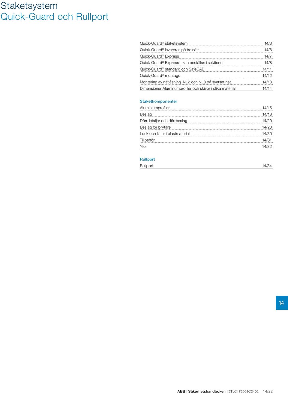 setsat nät /13 Dimensioner Aluminumprofiler och skior i olika material / Staketkomponenter Aluminiumprofiler /1 Beslag /18 Dörrdetaljer och