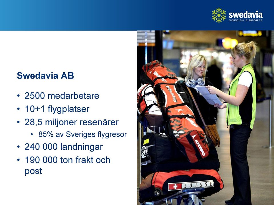 85% av Sveriges flygresor 240 000