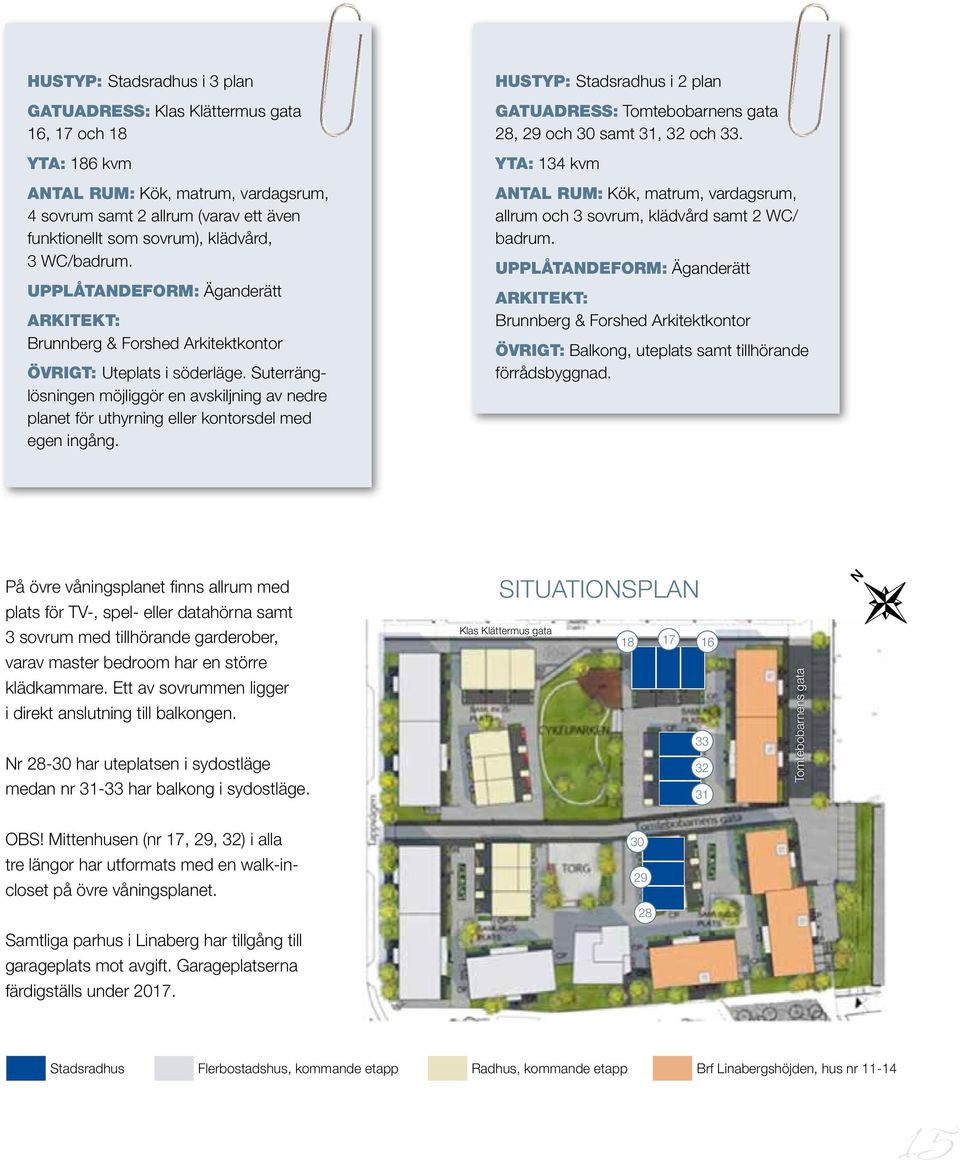 Suterränglösningen möjliggör en avskiljning av nedre planet för uthyrning eller kontorsdel med egen ingång. UYP: Stadsradhus i 2 plan ATUADRESS: Tomtebobarnens gata 28, 29 och 30 samt 31, 32 och 33.