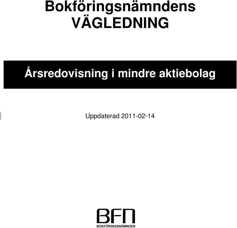 Årsredovisning i