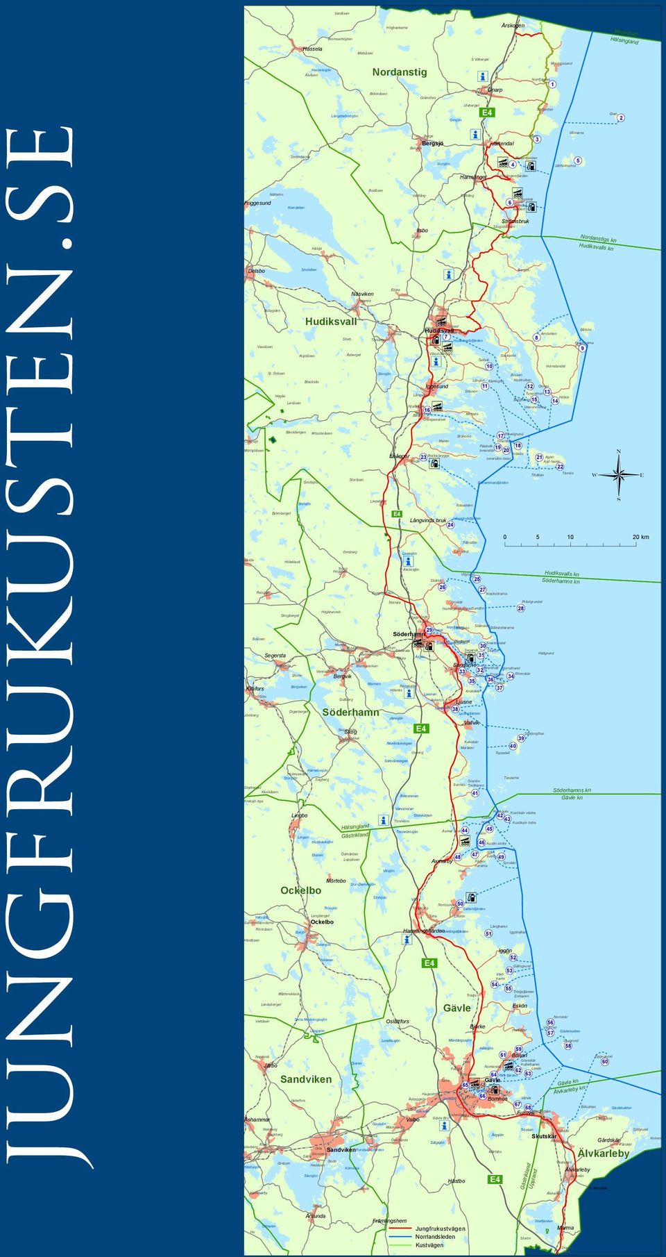 Norrdellen Stocka Karelen Strömsbruk Skogsbacken Ilsbo Nordanst igs kn Hudiksvalls kn Sörby Hålsjö Sördellen Delsbo Bergön Edsta Näsviken Hamre Sanna Bobygden Hudiksvall Djuped Håsta Hudiksvall