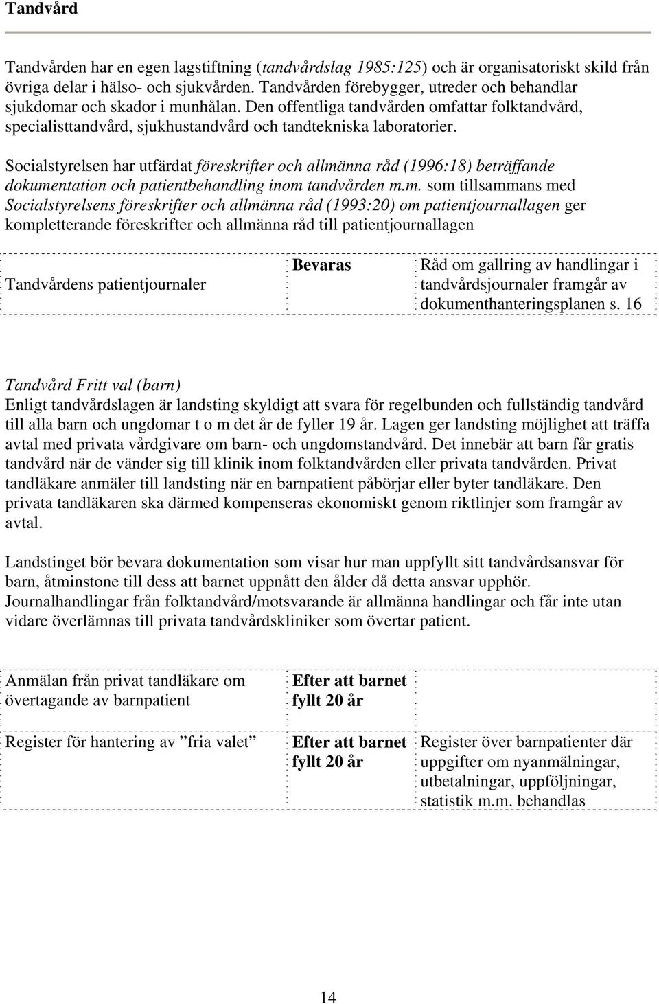 Socialstyrelsen har utfärdat föreskrifter och allmä