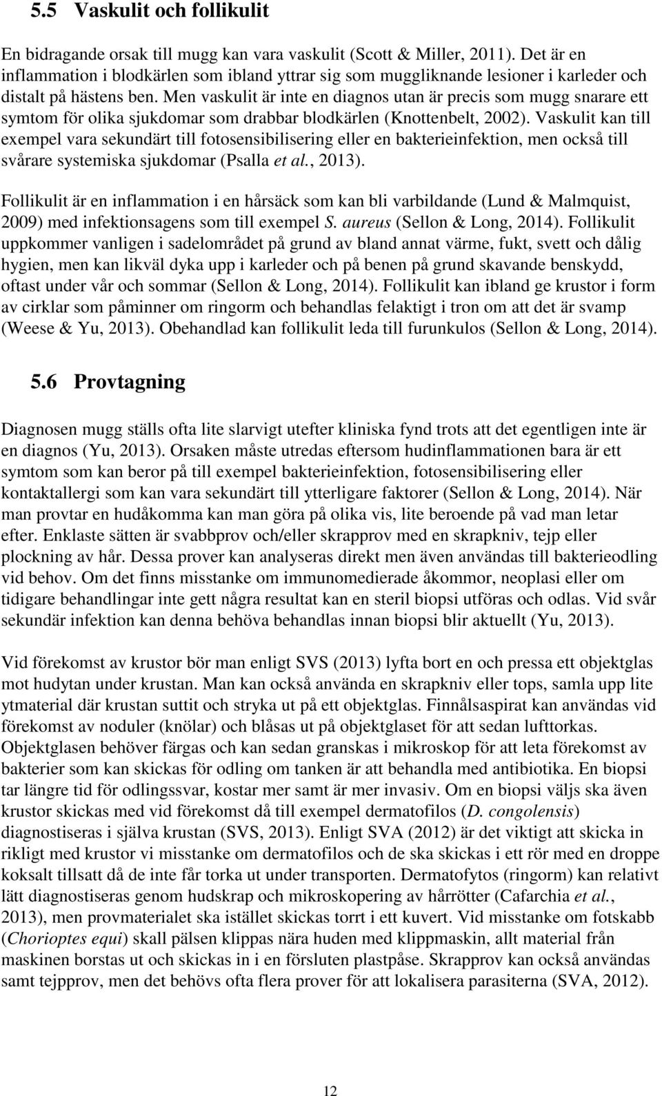 Men vaskulit är inte en diagnos utan är precis som mugg snarare ett symtom för olika sjukdomar som drabbar blodkärlen (Knottenbelt, 2002).