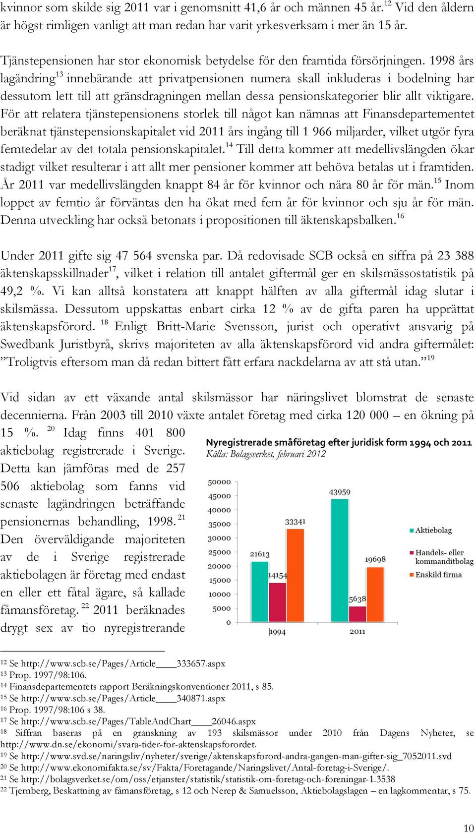 1998 års lagändring 13 innebärande att privatpensionen numera skall inkluderas i bodelning har dessutom lett till att gränsdragningen mellan dessa pensionskategorier blir allt viktigare.