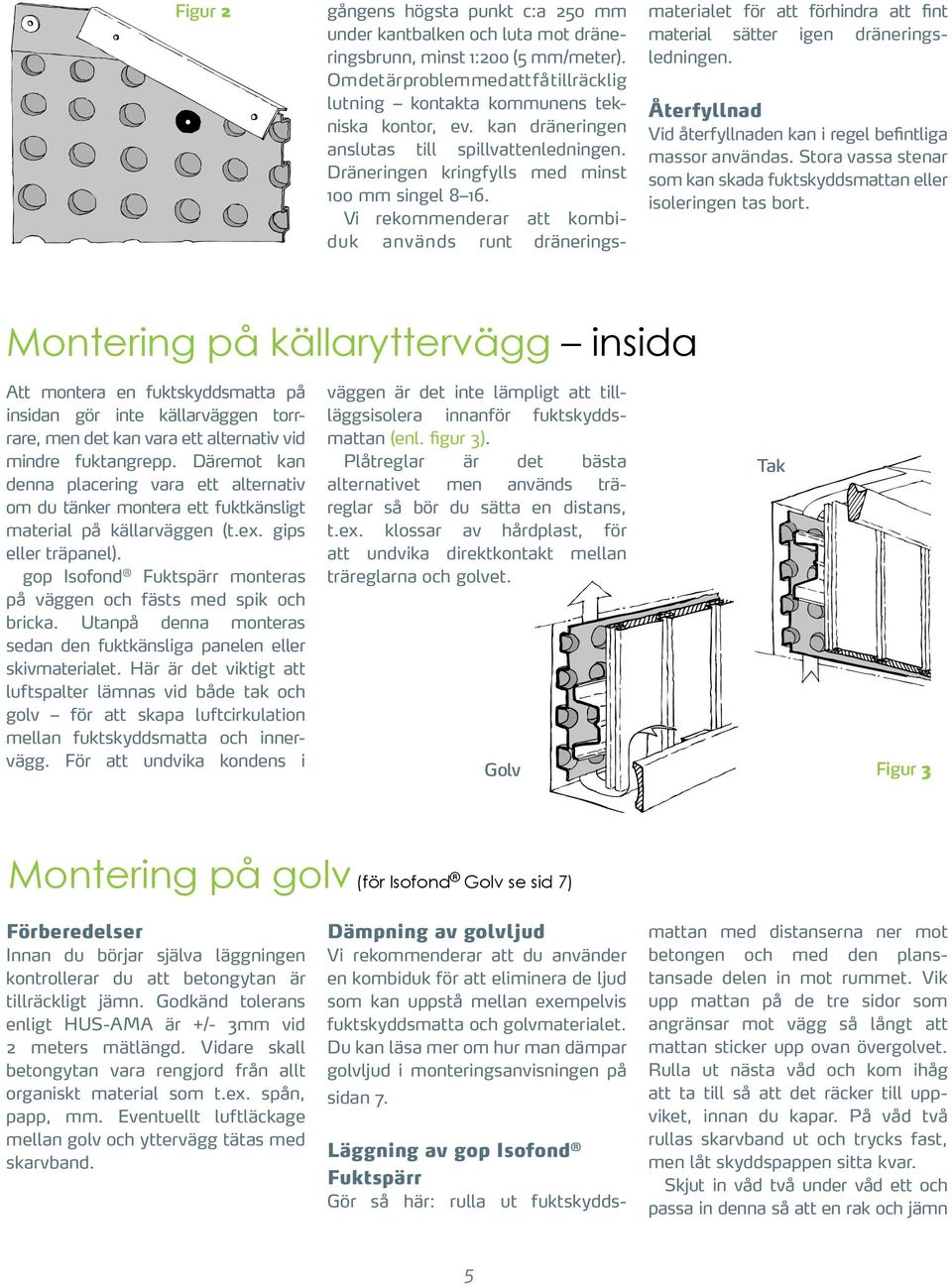 väljer under för källarväggen, kantbalken krävs en och väl luta mot dräneringsbrunn, minst 1:200 (5 mm/meter). fungerande dränering för att resultatet ska bli bra.