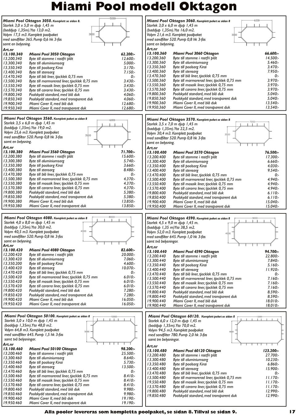 340 Byte till poolsarg Kirai 3.170:- 13.400.340 Byte till stensarg 7.150:- 13.470.340 Byte till blå liner, tjocklek 0,75 mm 0:- 13.500.340 Byte till marmorerad liner, tjocklek 0,75 mm 3.430:- 13.550.