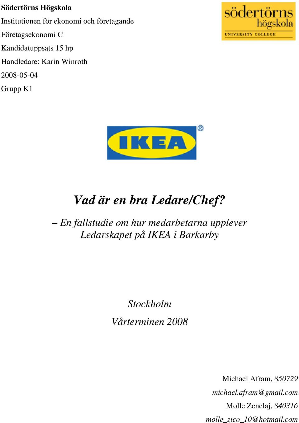 Ledare/Chef?