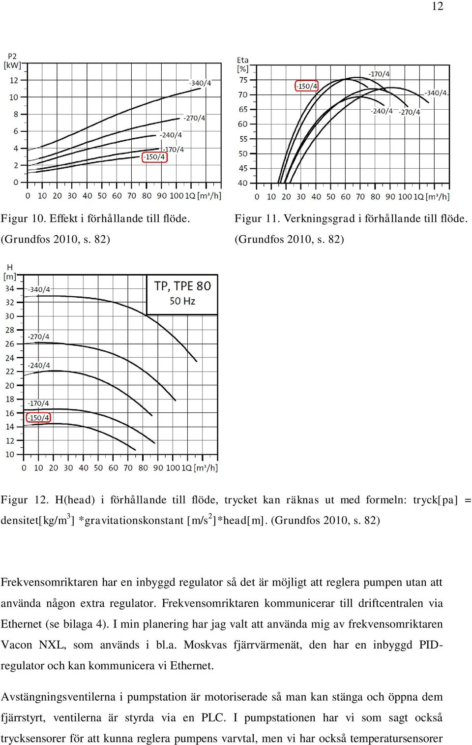 82) Frekvensomriktaren har en inbyggd regulator så det är möjligt att reglera pumpen utan att använda någon extra regulator.