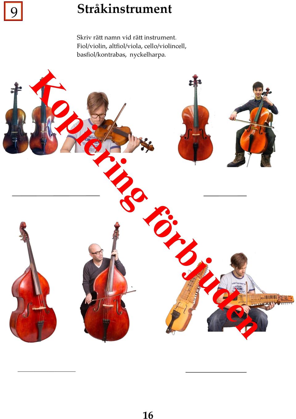 Fiol/violin, altfiol/viola,