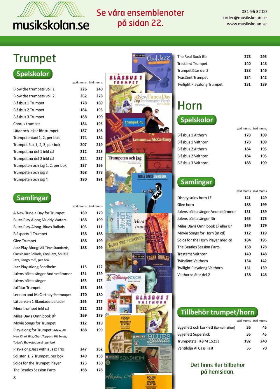 2, 3, per bok 207 219 Trumpet.nu del 1 inkl cd 212 225 Trumpet.