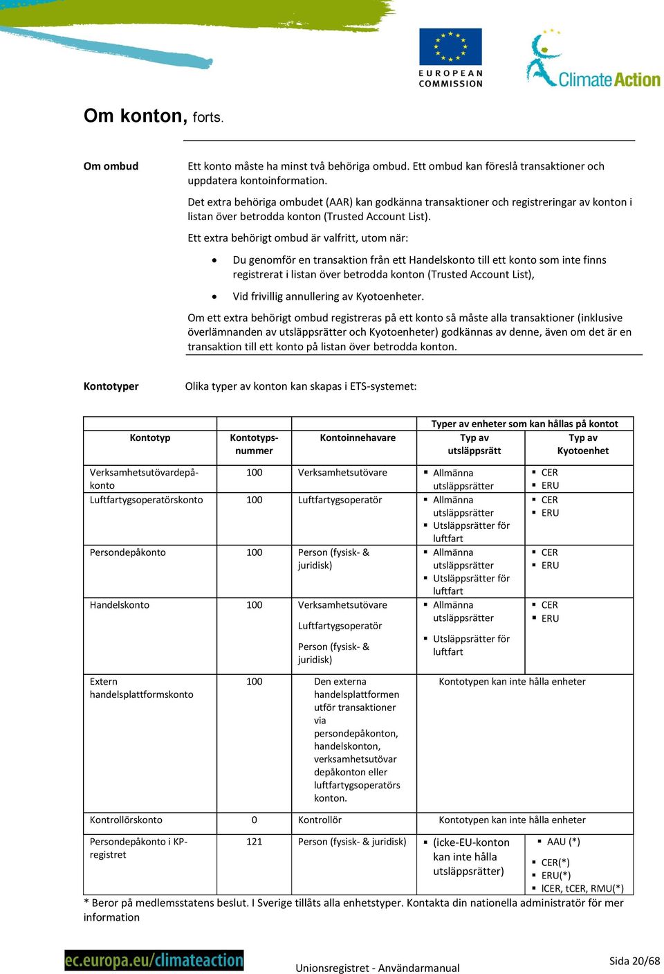 Ett extra behörigt ombud är valfritt, utom när: Du genomför en transaktion från ett Handelskonto till ett konto som inte finns registrerat i listan över betrodda konton (Trusted Account List), Vid