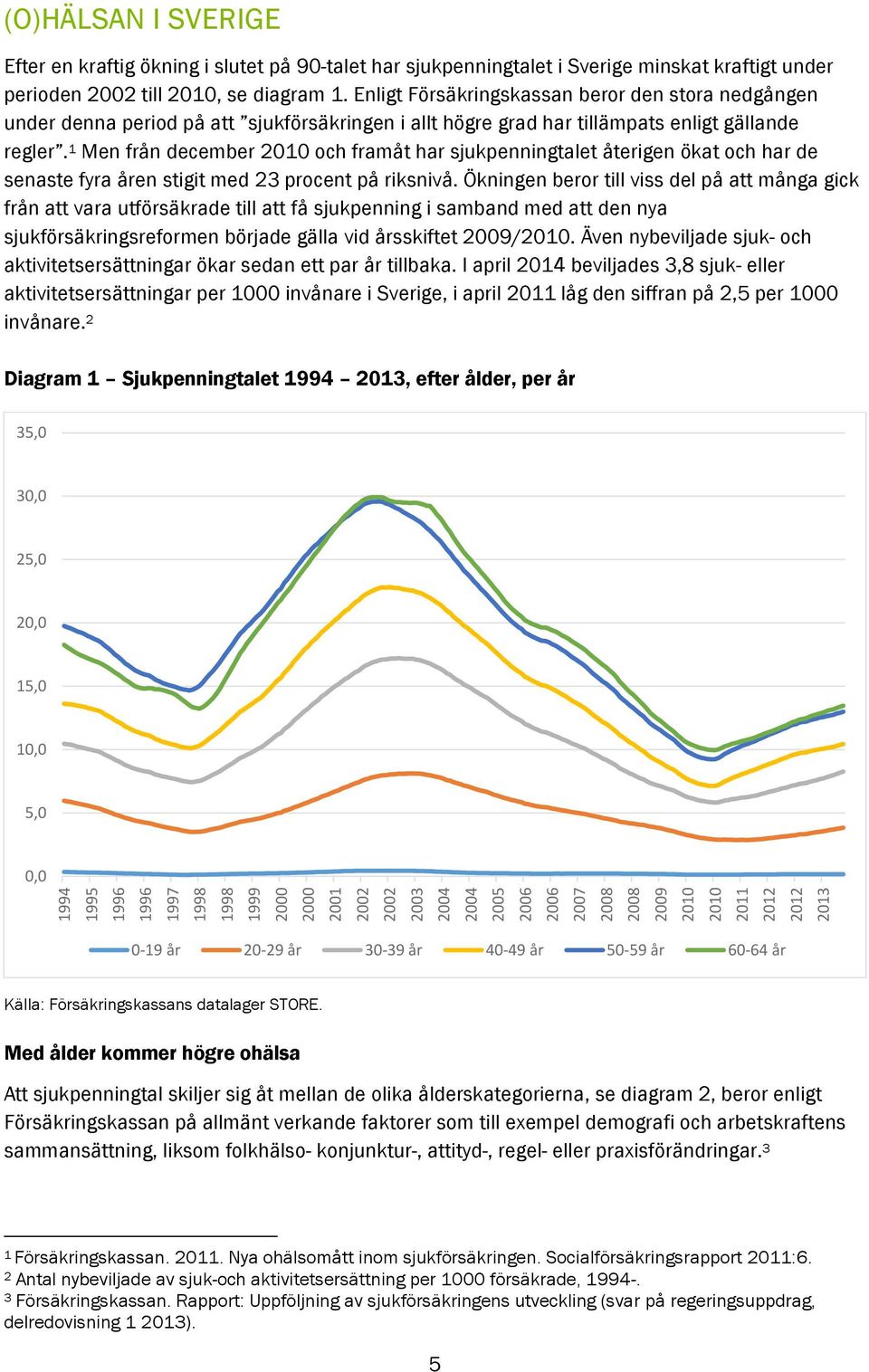 Enligt Försäkringskassan beror den stora nedgången under denna period på att sjukförsäkringen i allt högre grad har tillämpats enligt gällande regler.