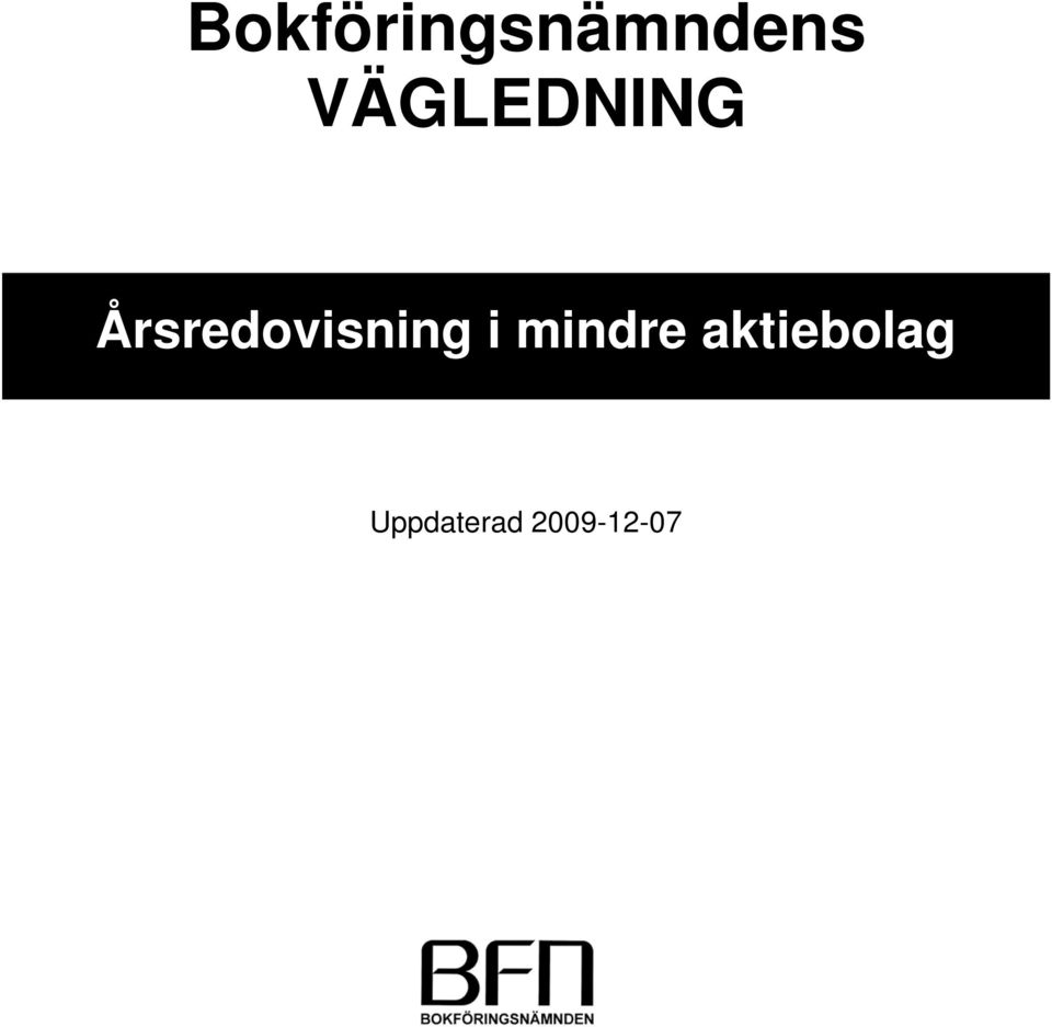 Årsredovisning i