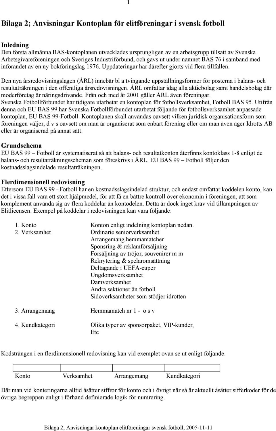 Den nya årsredovisningslagen (ÅRL) innebär bl a tvingande uppställningsformer för posterna i balans- och resultaträkningen i den offentliga årsredovisningen.