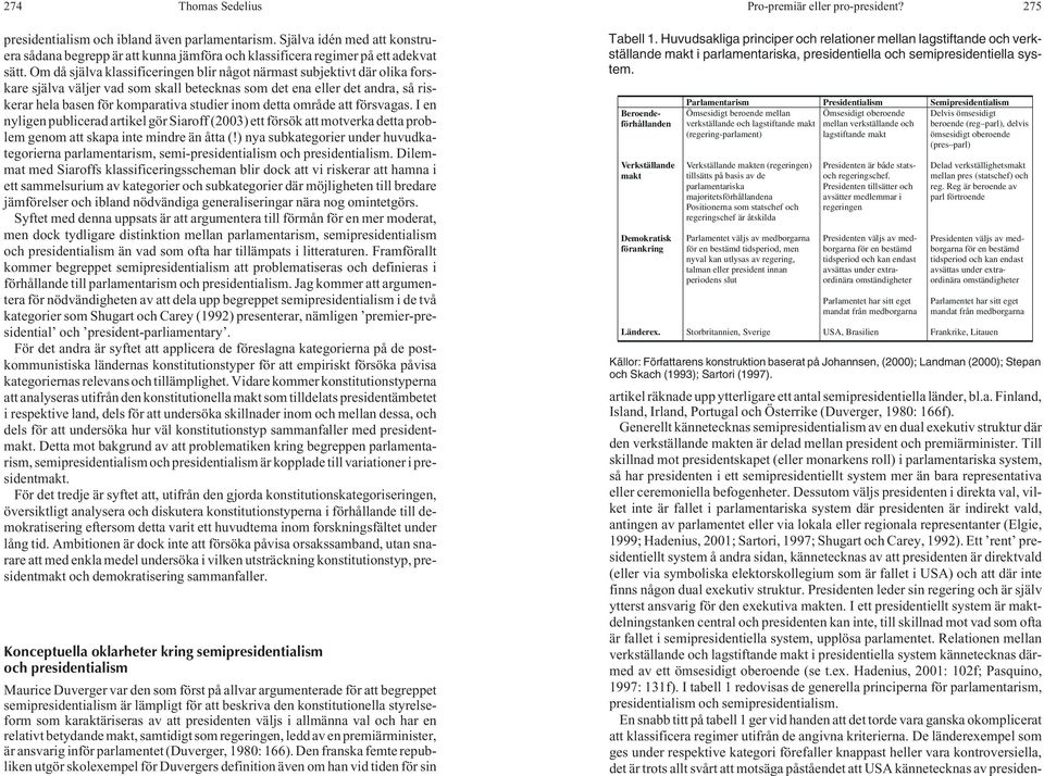 detta område att försvagas. Ien nyligen publicerad artikel gör Siaroff (2003) ett försök att motverka detta problem genom att skapa inte mindre än åtta (!