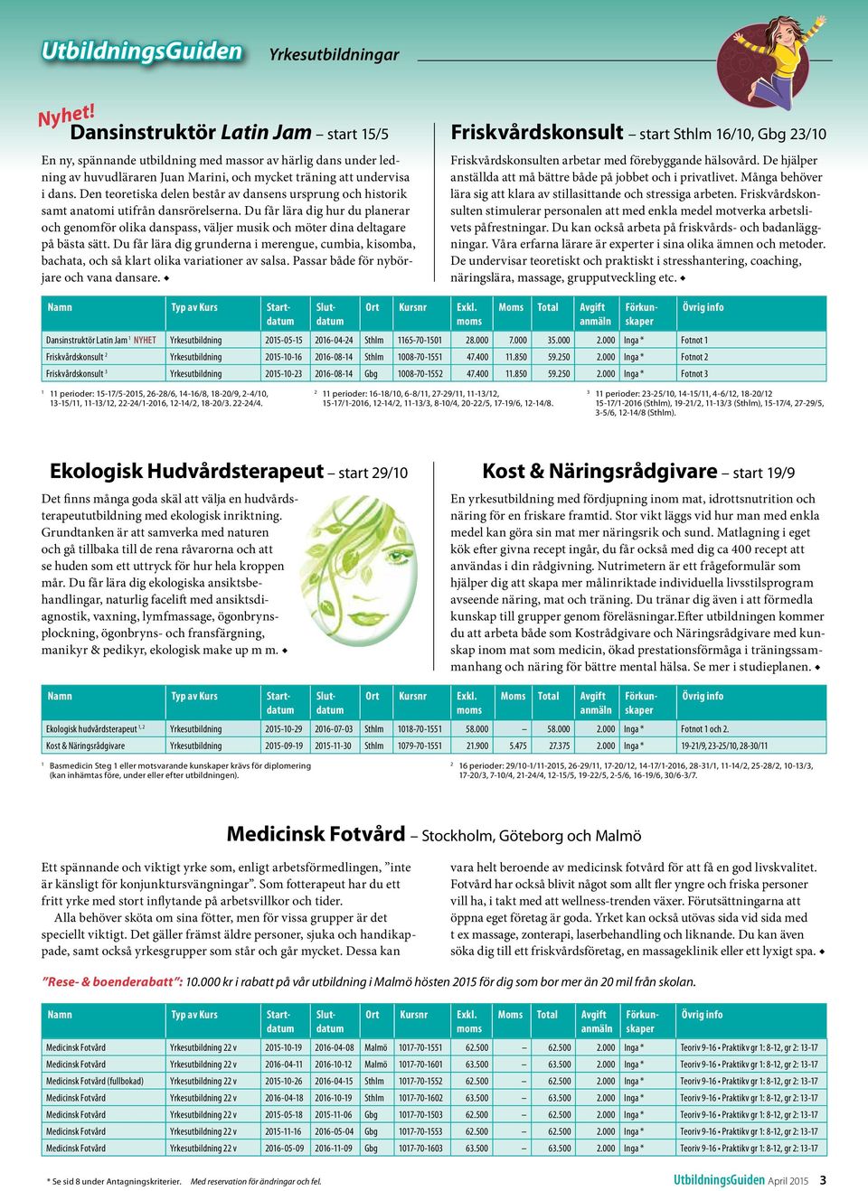 Du får lära dig hur du planerar och genomför olika danspass, väljer musik och möter dina deltagare på bästa sätt.