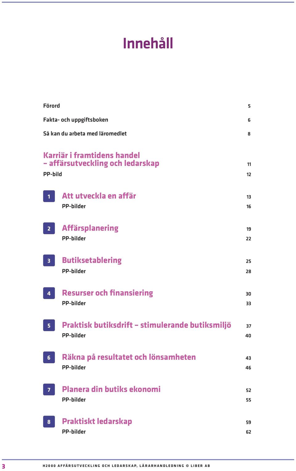 PP-bilder 28 4 Resurser och finansiering 30 PP-bilder 33 5 Praktisk butiksdrift stimulerande butiksmiljö 37 PP-bilder 40 6