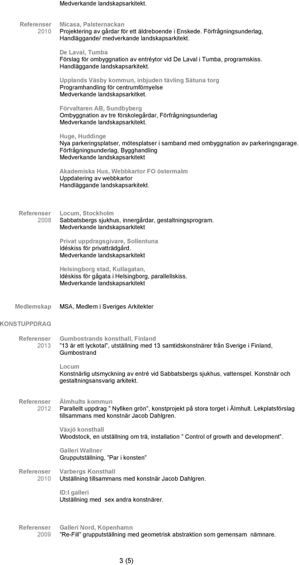 Upplands Väsby kommun, inbjuden tävling Sätuna torg Programhandling för centrumförnyelse Medverkande landskapsarkitket.