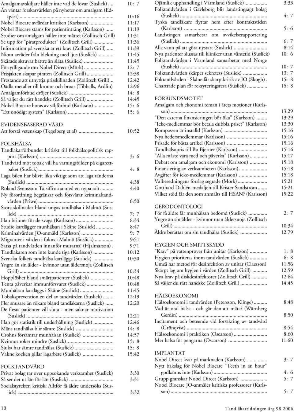 .. 11:36 Information på svenska är ett krav (Zollitsch Grill)... 11:39 Niom avråder från blekning med ljus (Suslick)... 11:45 Skårade skruvar bättre än släta (Suslick).