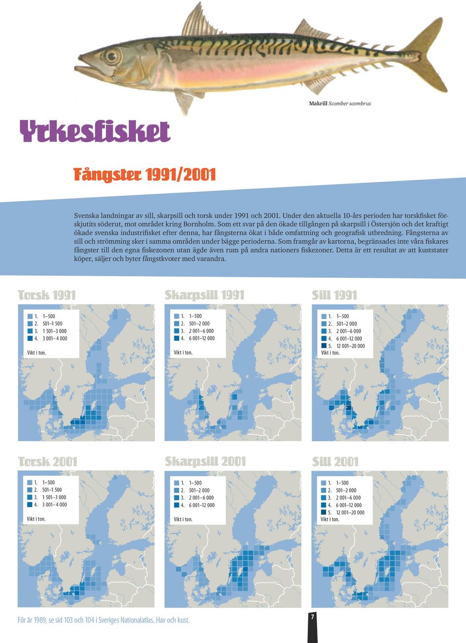 Som ett svar på den ökade tillgången på skarpsill i Östersjön och det kraftigt ökade svenska industrifisket efter denna, har fångsterna ökat i både omfattning och geografisk utbredning.