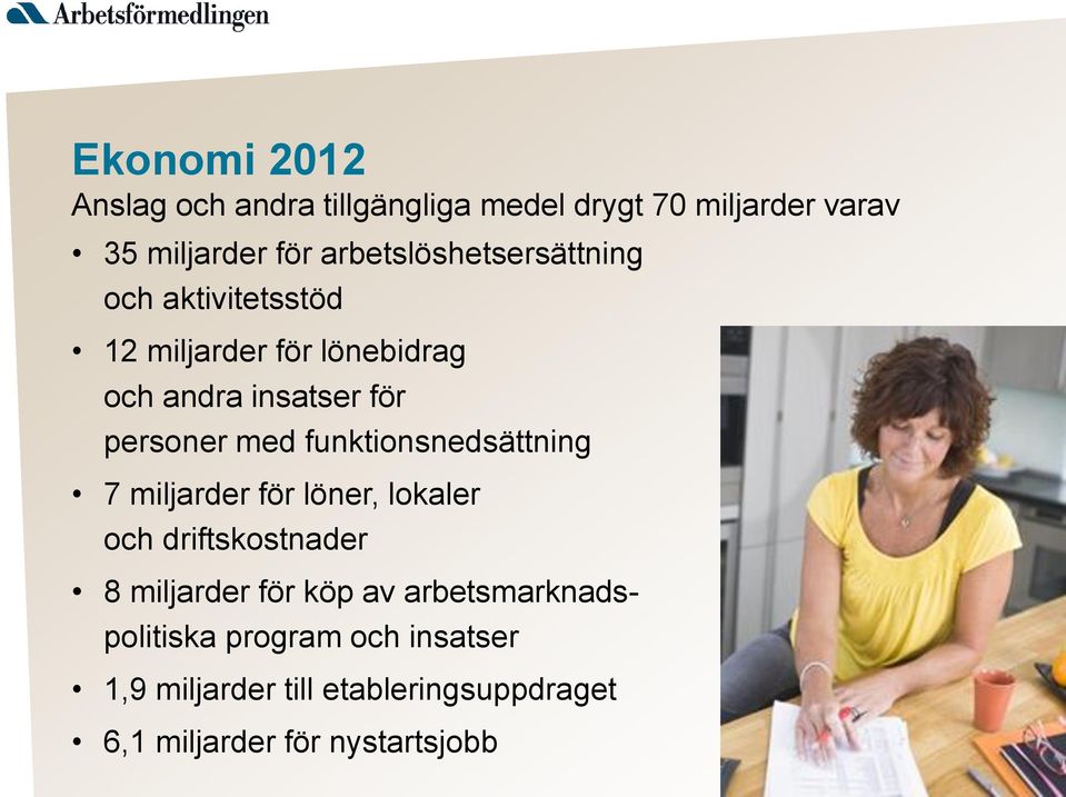 med funktionsnedsättning 7 miljarder för löner, lokaler och driftskostnader 8 miljarder för köp av