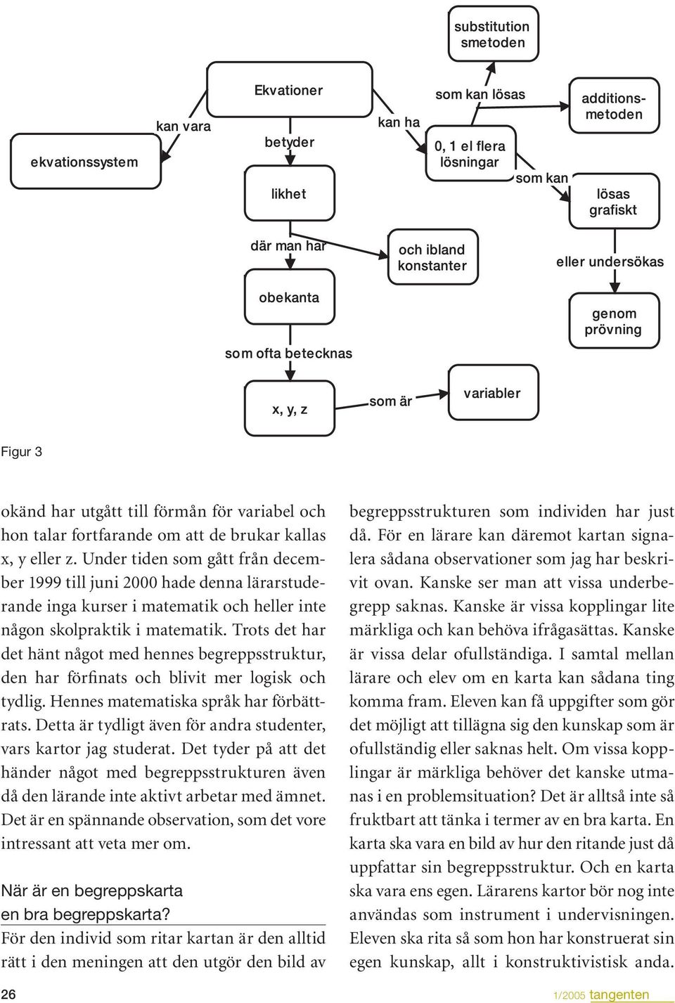 Trots det har det hänt något med hennes begreppsstruktur, den har förfinats och blivit mer logisk och tydlig. Hennes matematiska språk har förbättrats.