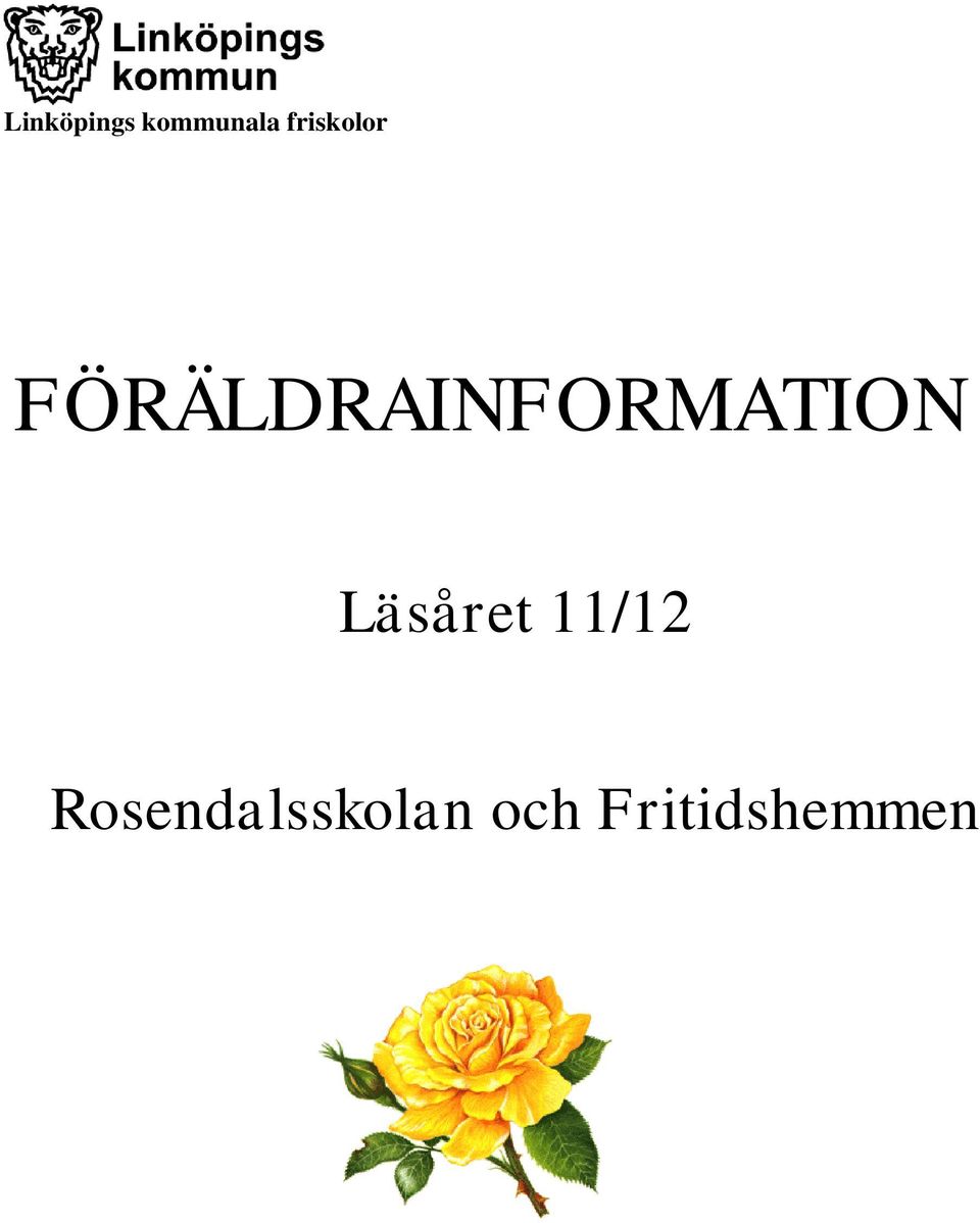 FÖRÄLDRAINFORMATION