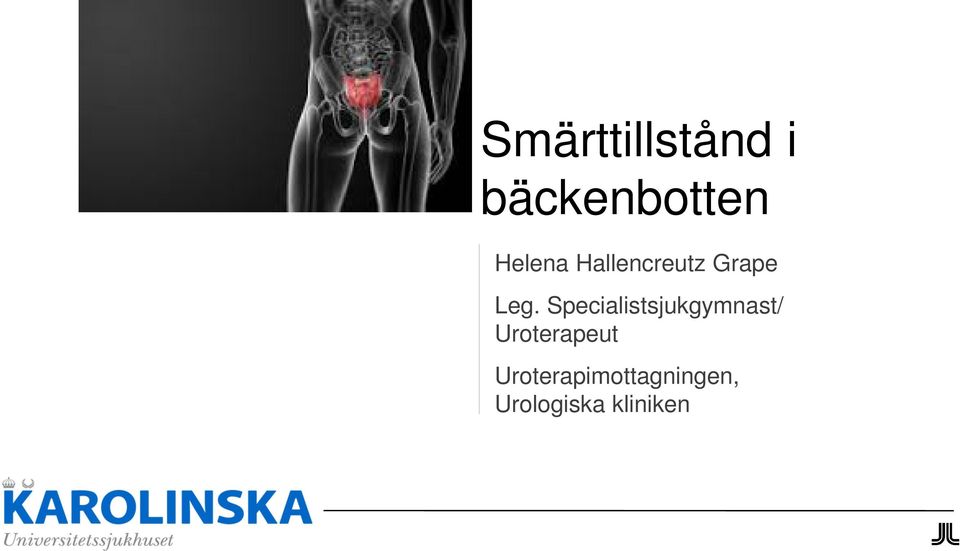 Specialistsjukgymnast/ Uroterapeut