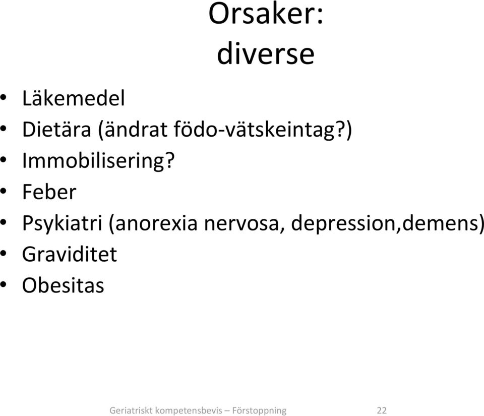 Feber Psykiatri (anorexia nervosa,