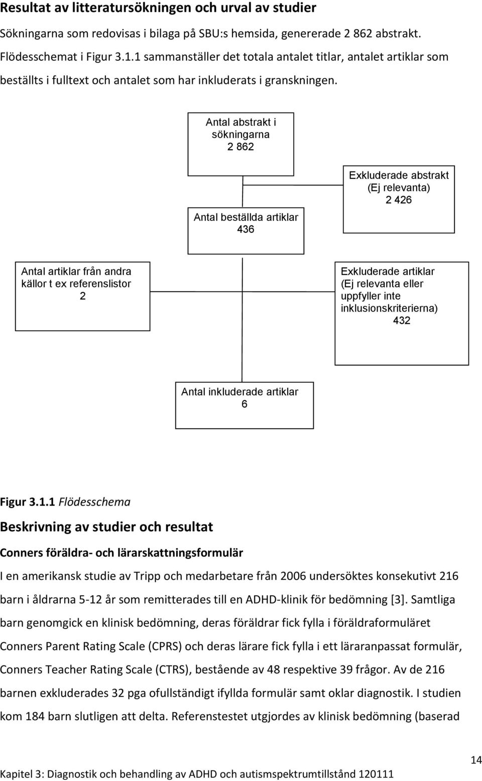 Antal abstrakt i sökningarna 2 862 Antal beställda artiklar 436 Exkluderade abstrakt (Ej relevanta) 2 426 Antal artiklar från andra källor t ex referenslistor 2 Exkluderade artiklar (Ej relevanta