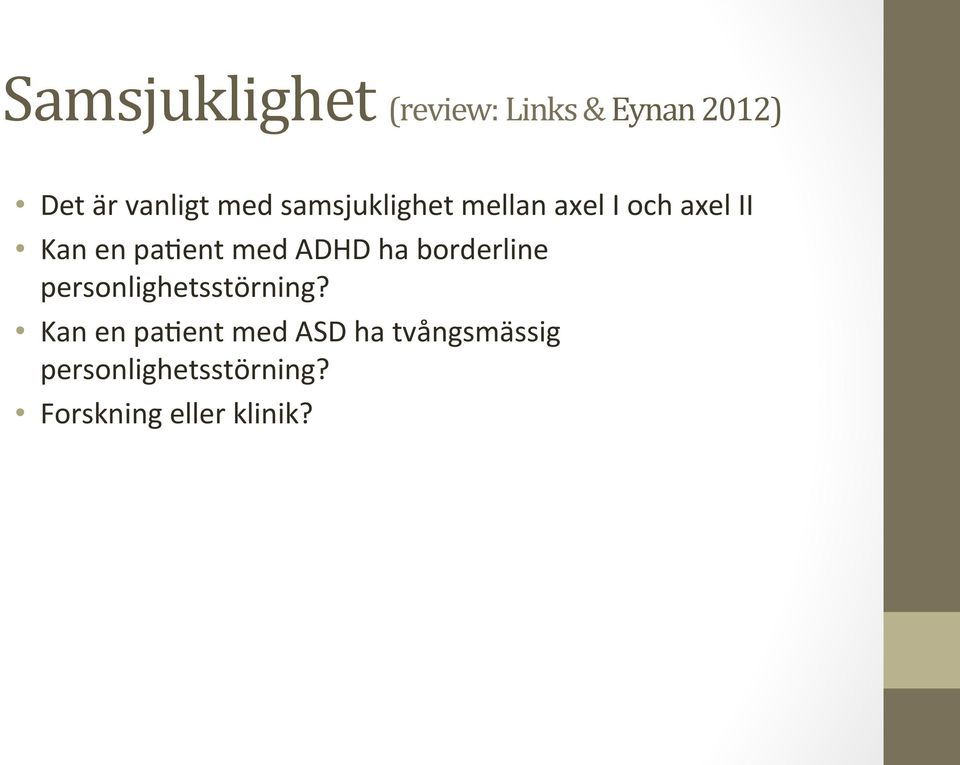 ADHD ha borderline personlighetsstörning?