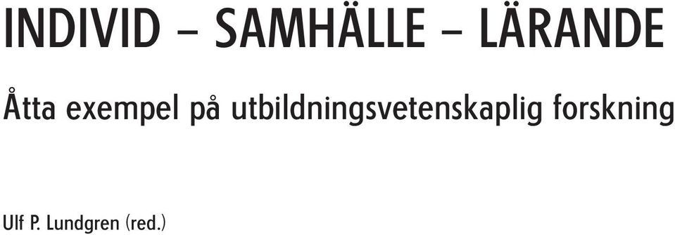 utbildningsvetenskaplig