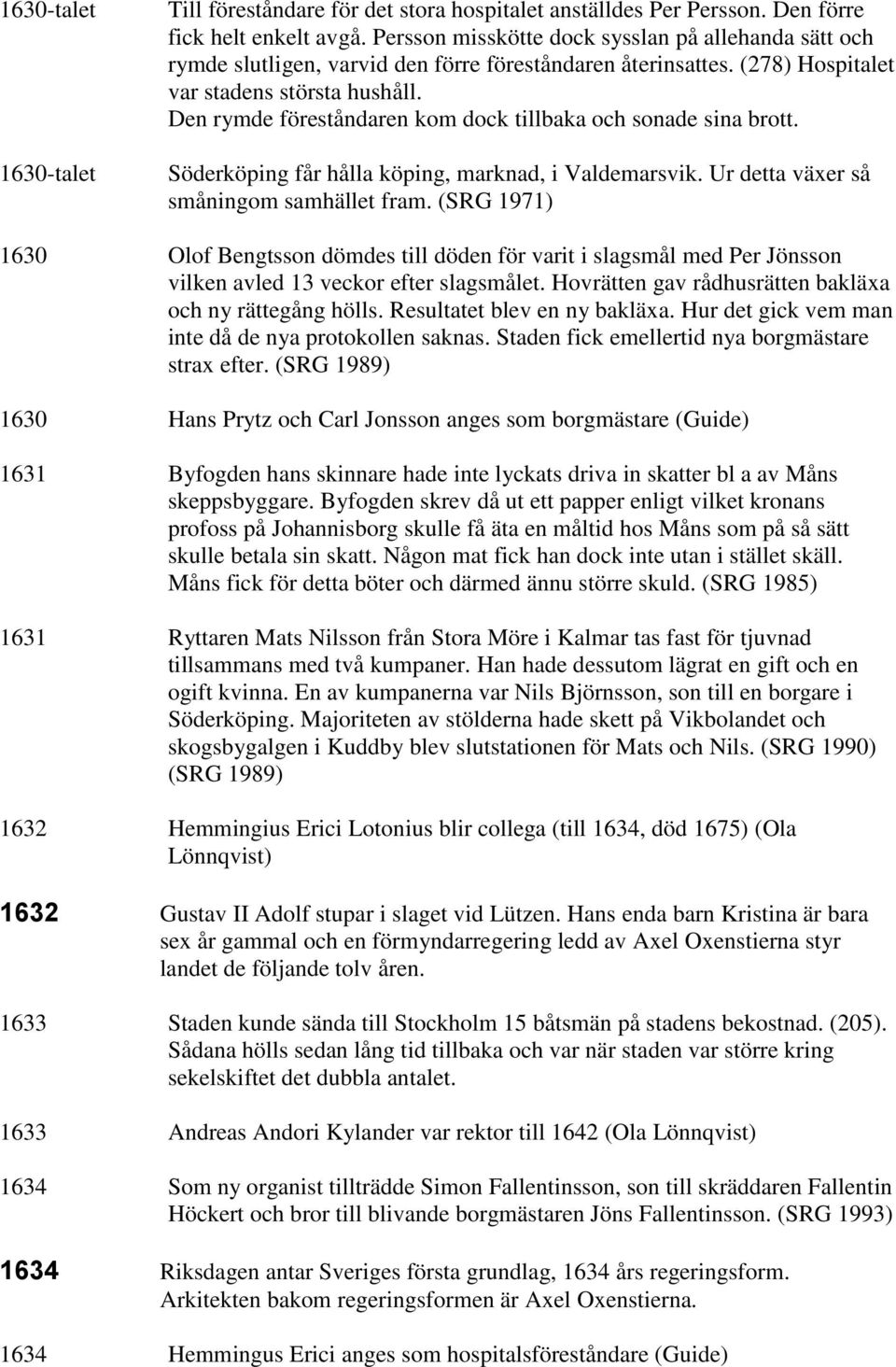 Den rymde föreståndaren kom dock tillbaka och sonade sina brott. Söderköping får hålla köping, marknad, i Valdemarsvik. Ur detta växer så småningom samhället fram.