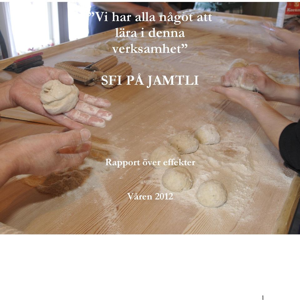 SFI PÅ JAMTLI Rapport