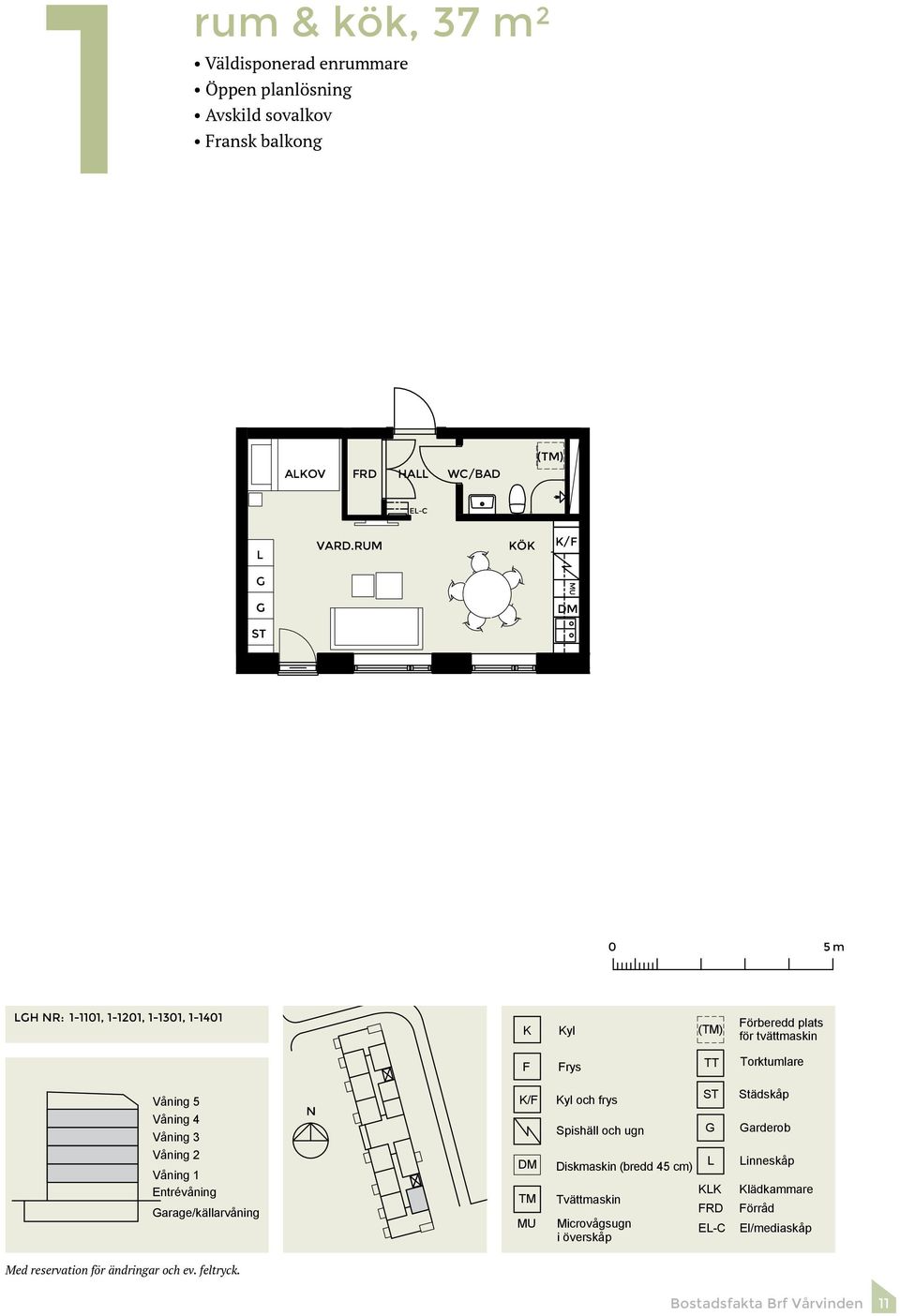 nr 2-13 ÅBY ABACE 1,12,13,14 1 rok med fransk balkong 37 m² Obj.