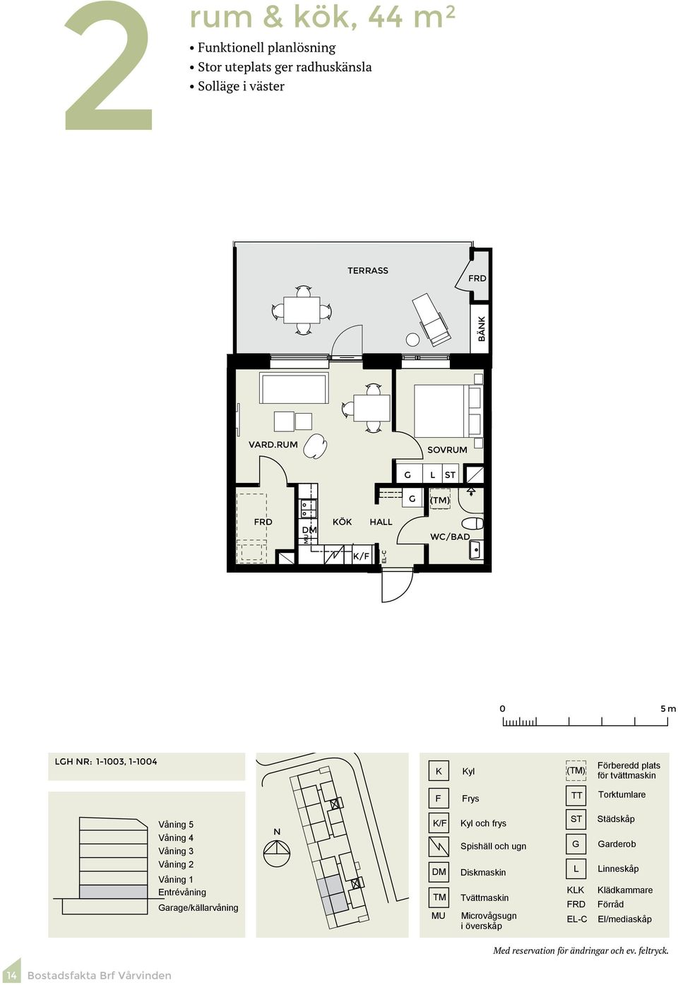 nr 2-13 ÅBY ABACE 2 rok med terrass 44 m² Obj.